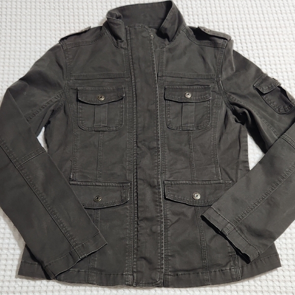 Kensie Dark Olive Outerwear - Picture 1 of 5